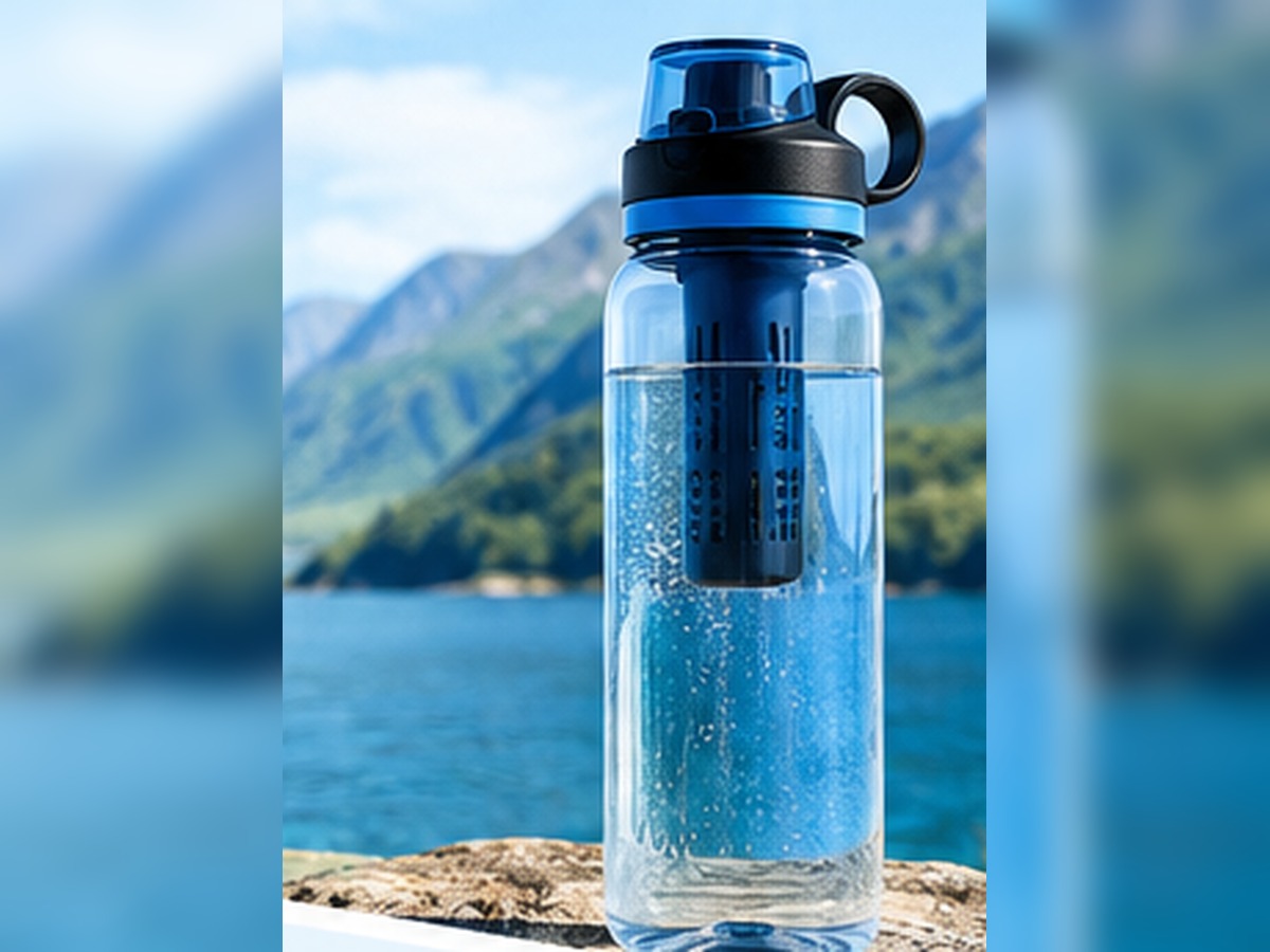 Bouteille filtrante portable